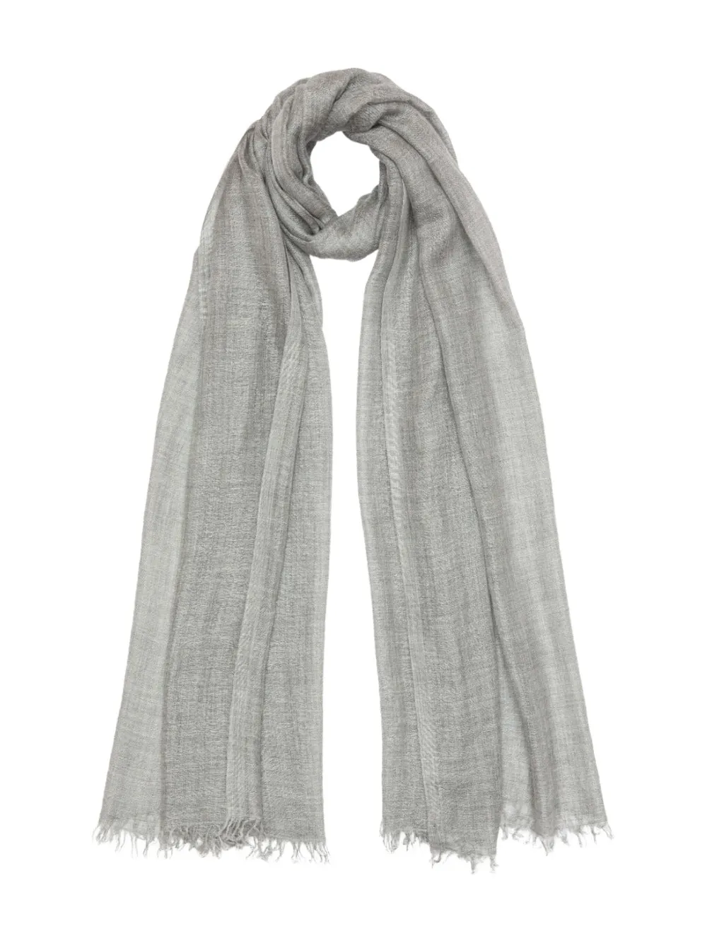 Faliero Sarti fringed scarf Grijs
