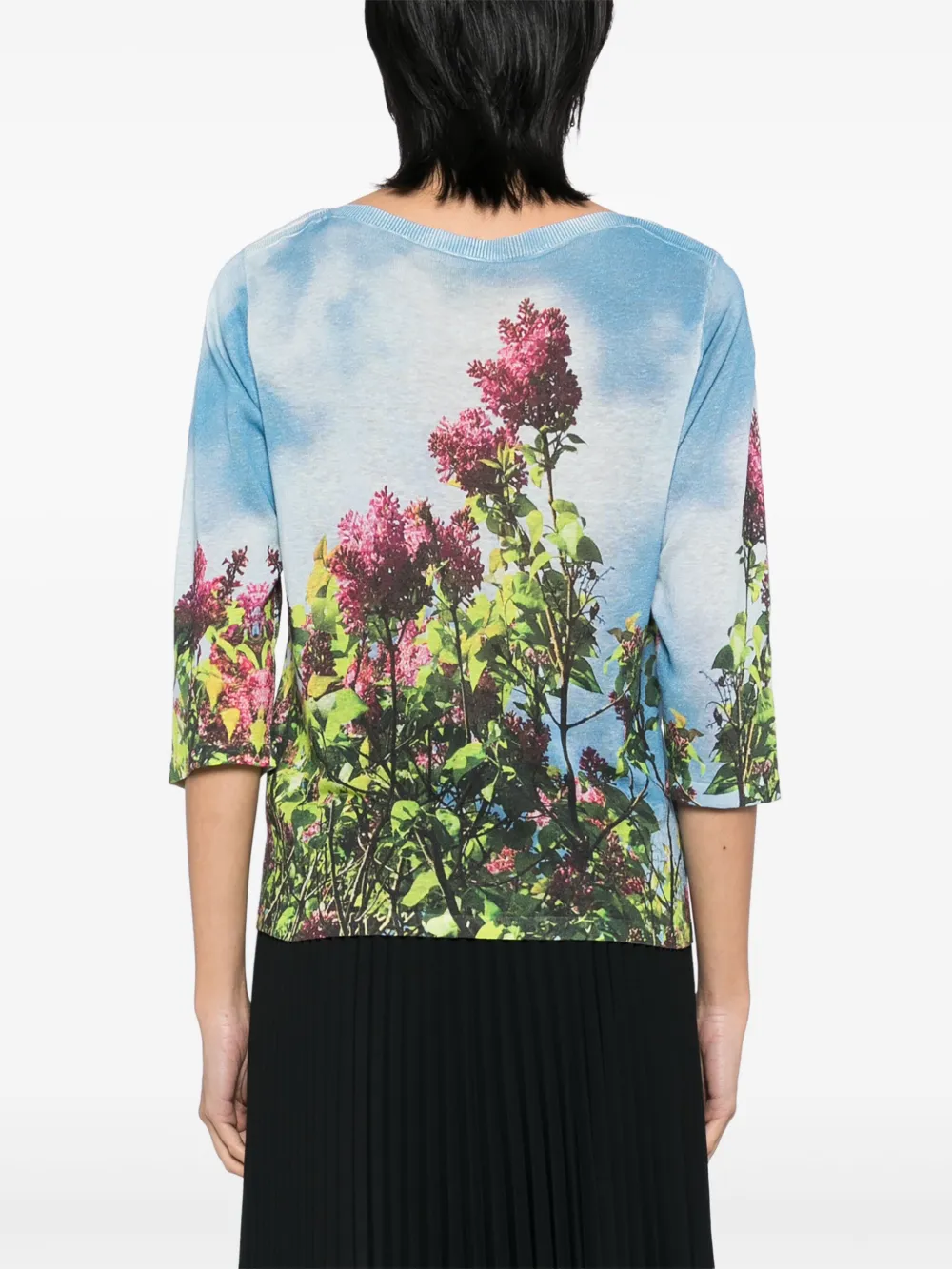 Agnès B. Printed Top In Blue