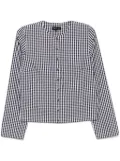 agnès b. checked shirt - Black