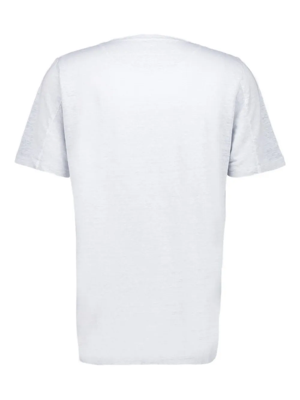 120% Lino T-shirt met ronde hals - Wit