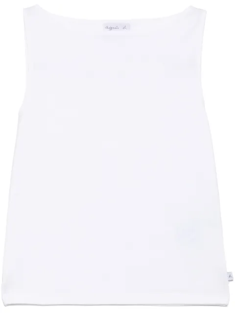agnès b.  Leopard tank top
