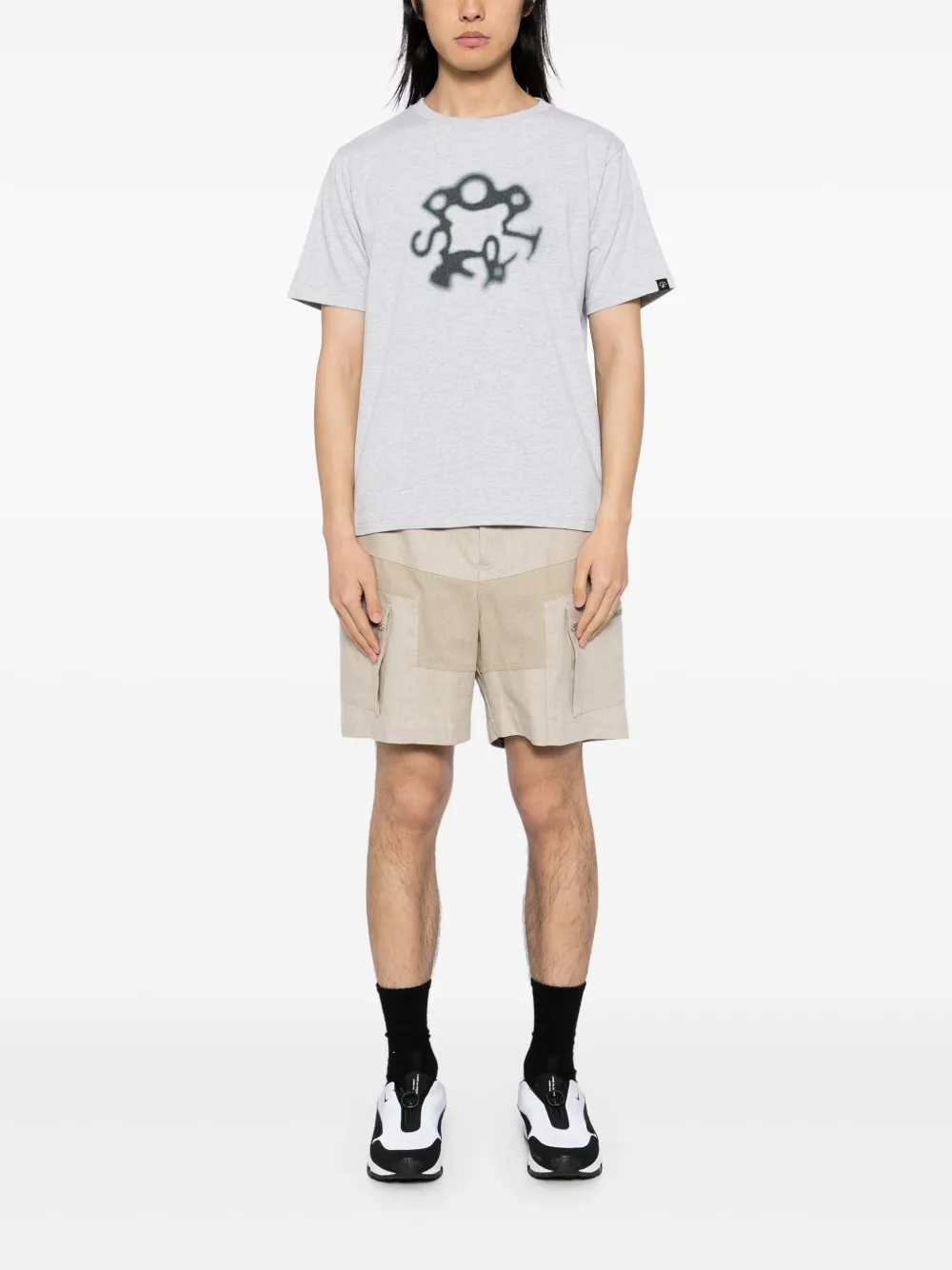 SPORT b. by agnès b. Faded Circle T-shirt - Grijs