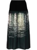 agnès b. printed skirt - Black