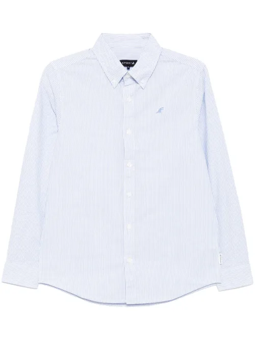 Chemise rayée à motif dinosaure brodé - SPORT b. by agnès b. - Modalova