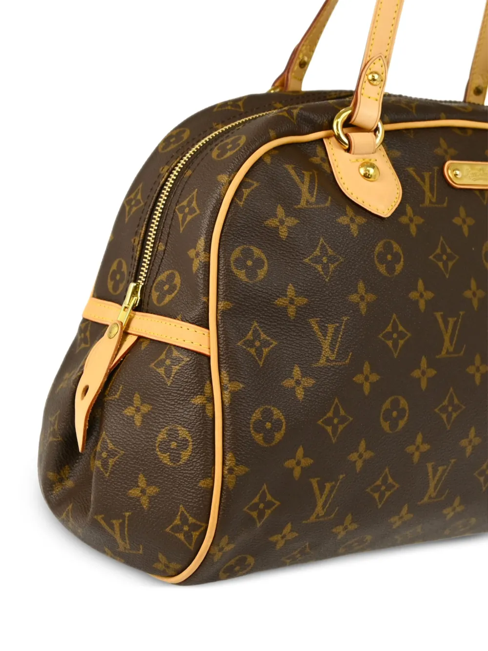 Pre-owned Louis Vuitton 2008 Montorgueil Gm Tote Bag In Brown