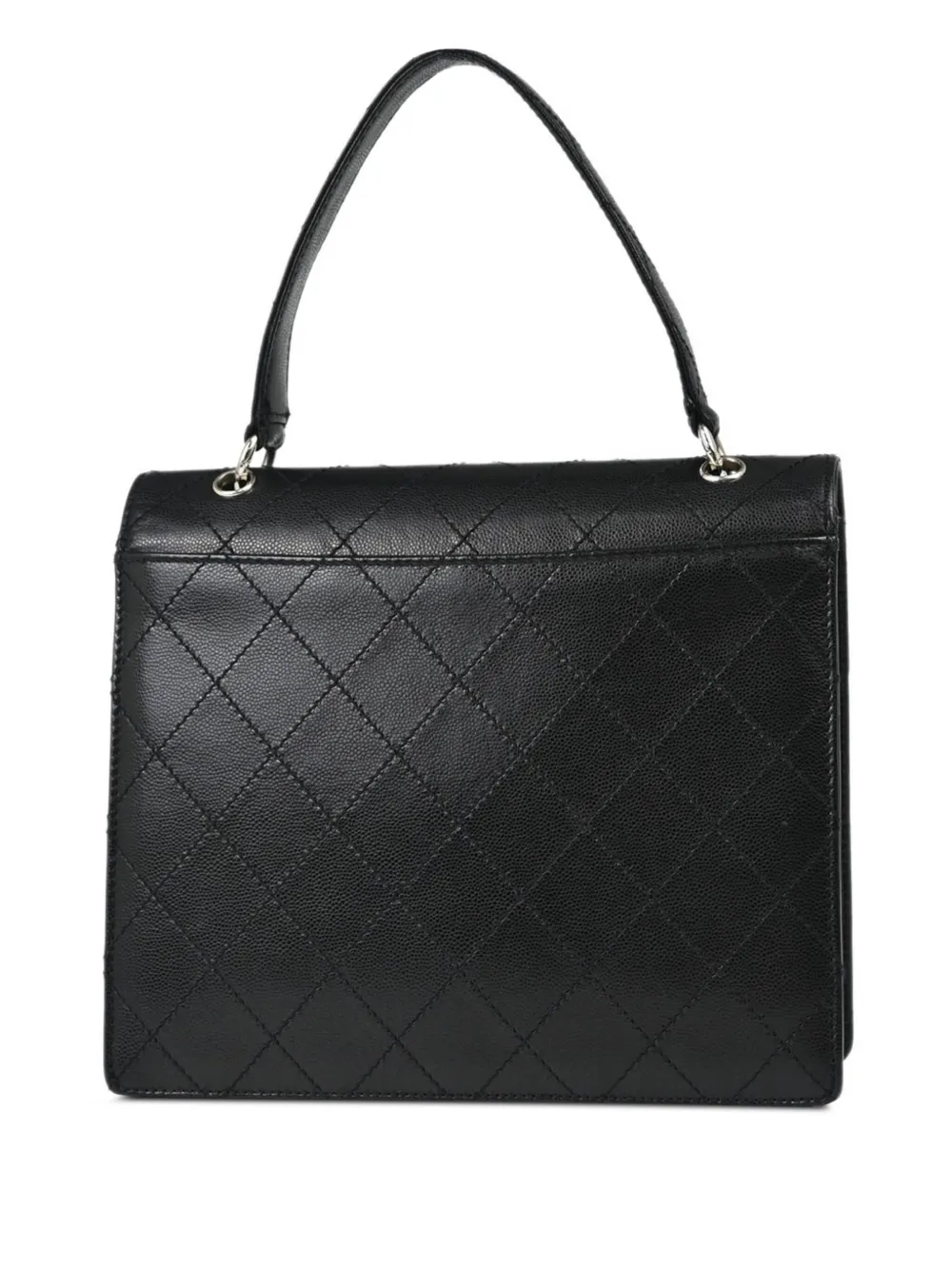 CHANEL Pre-Owned 1998 CC handtas met pailletten - Zwart