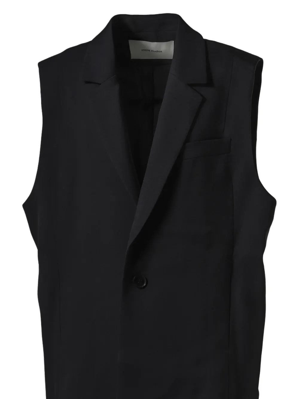 Entire Studios Single-breasted Waistcoat In Black