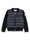 Moncler Enfant log-patch padded jacket - Blue