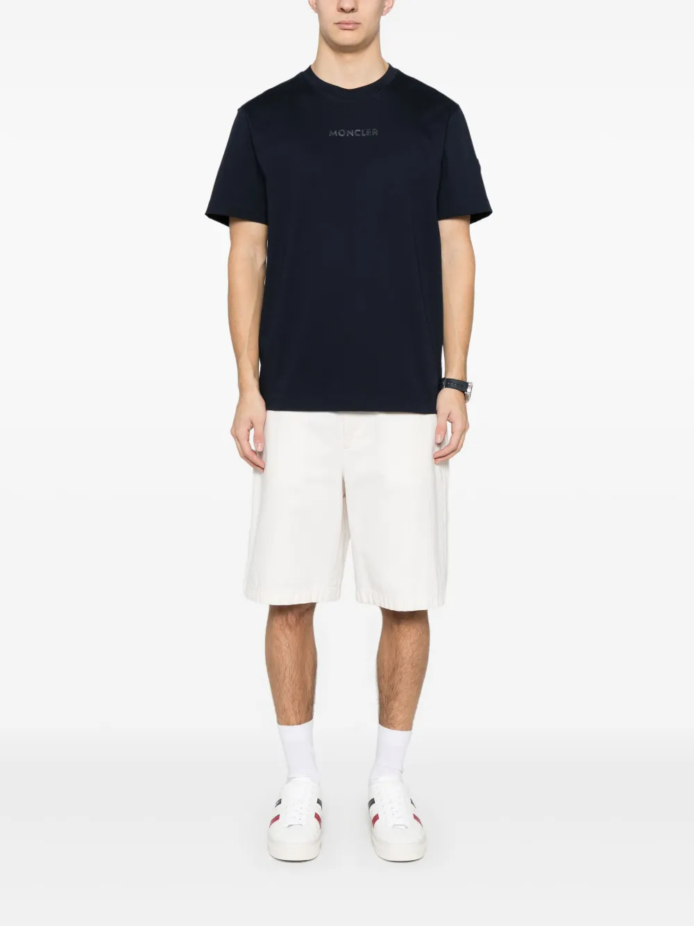 Moncler T-shirt met korte mouwen - Blauw
