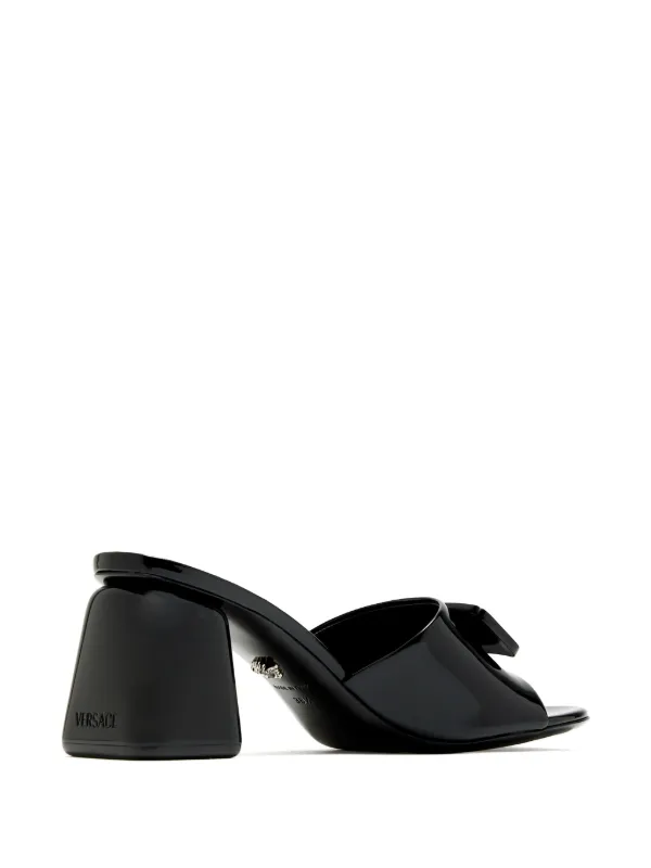 【関税＆送料込み】Versace Versace Black Sandal Versace 70mm Bright Crystal Sandals | Black | FARFETCH