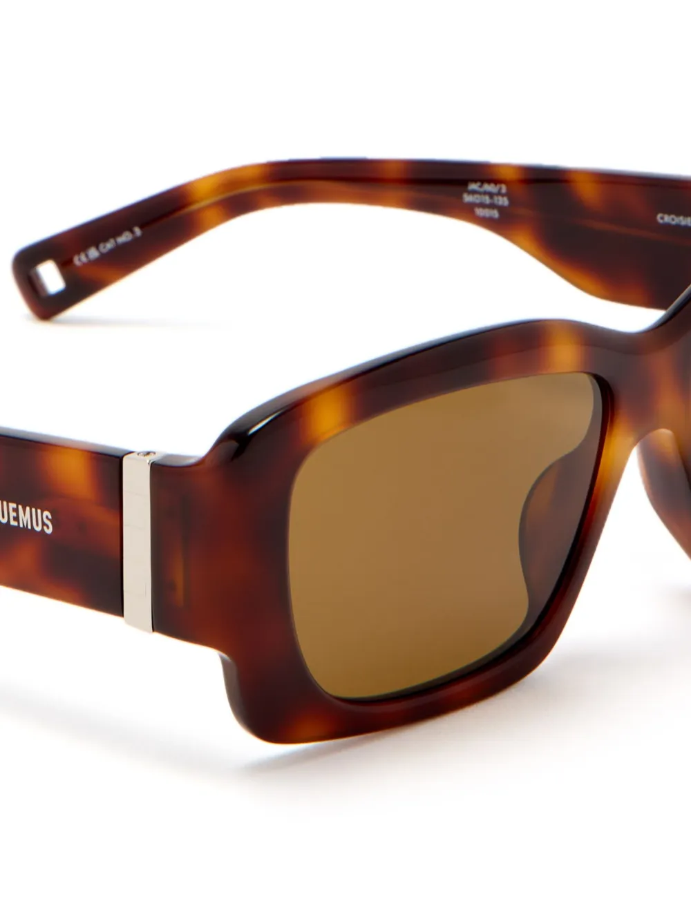 Jacquemus Les Lunettes Croisiere zonnebril Bruin