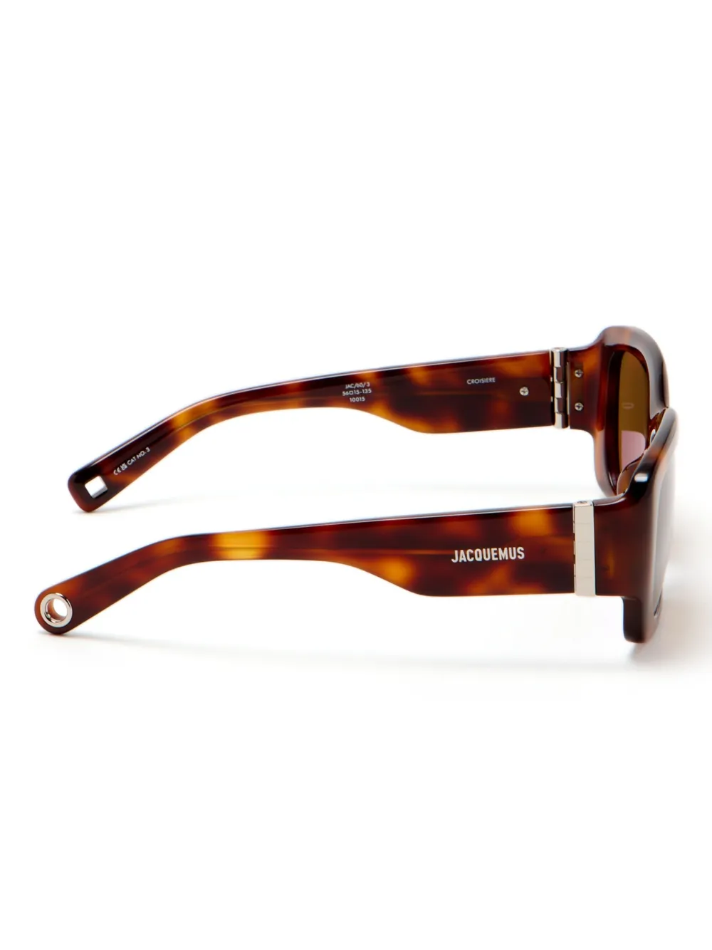 Jacquemus Les Lunettes Croisiere zonnebril - Bruin