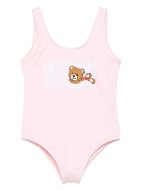 Moschino Kids logo-print swimsuit