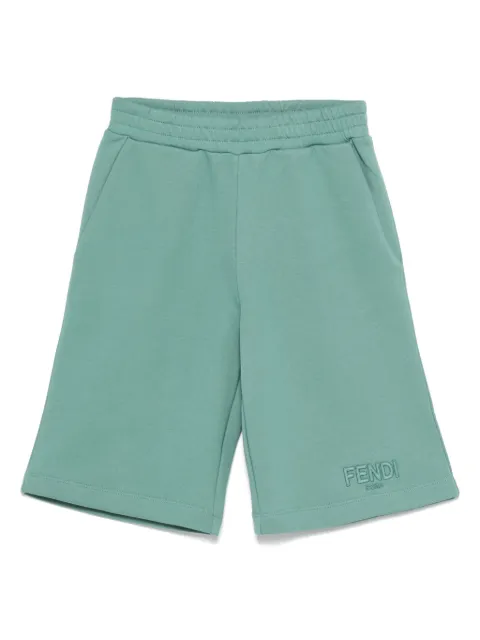 Fendi Kids jersey-fleece bermuda shorts 