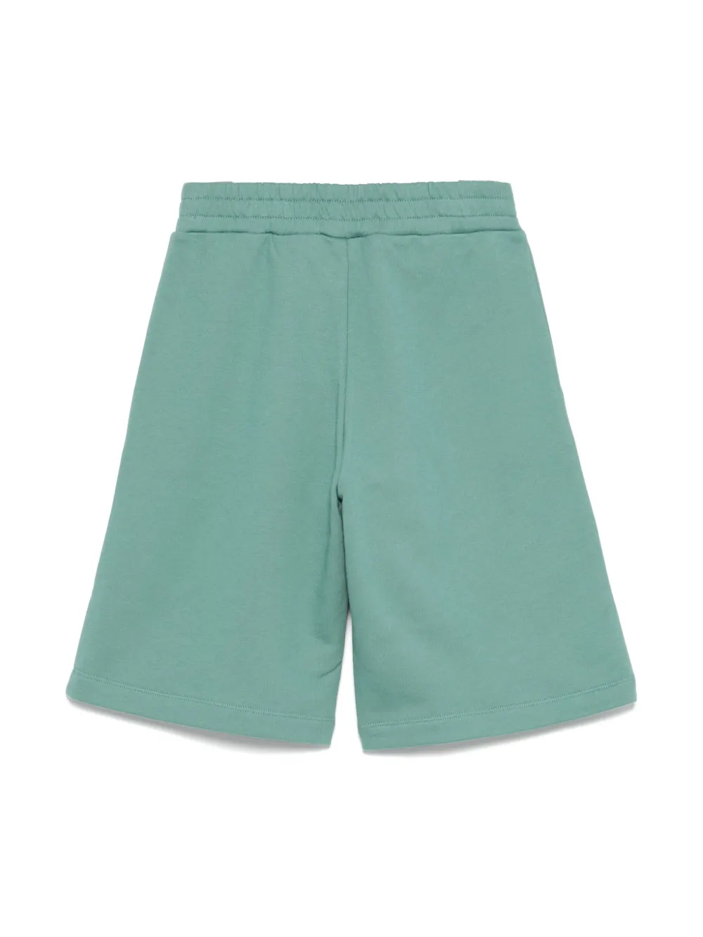 Fendi Kids Jersey-fleece bermuda shorts Groen