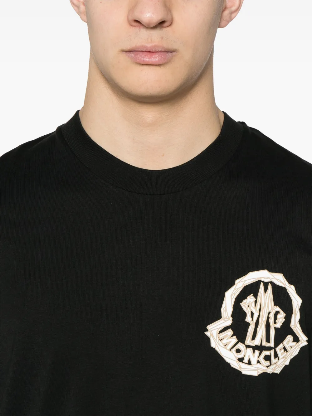 Moncler T-shirt met korte mouwen Zwart
