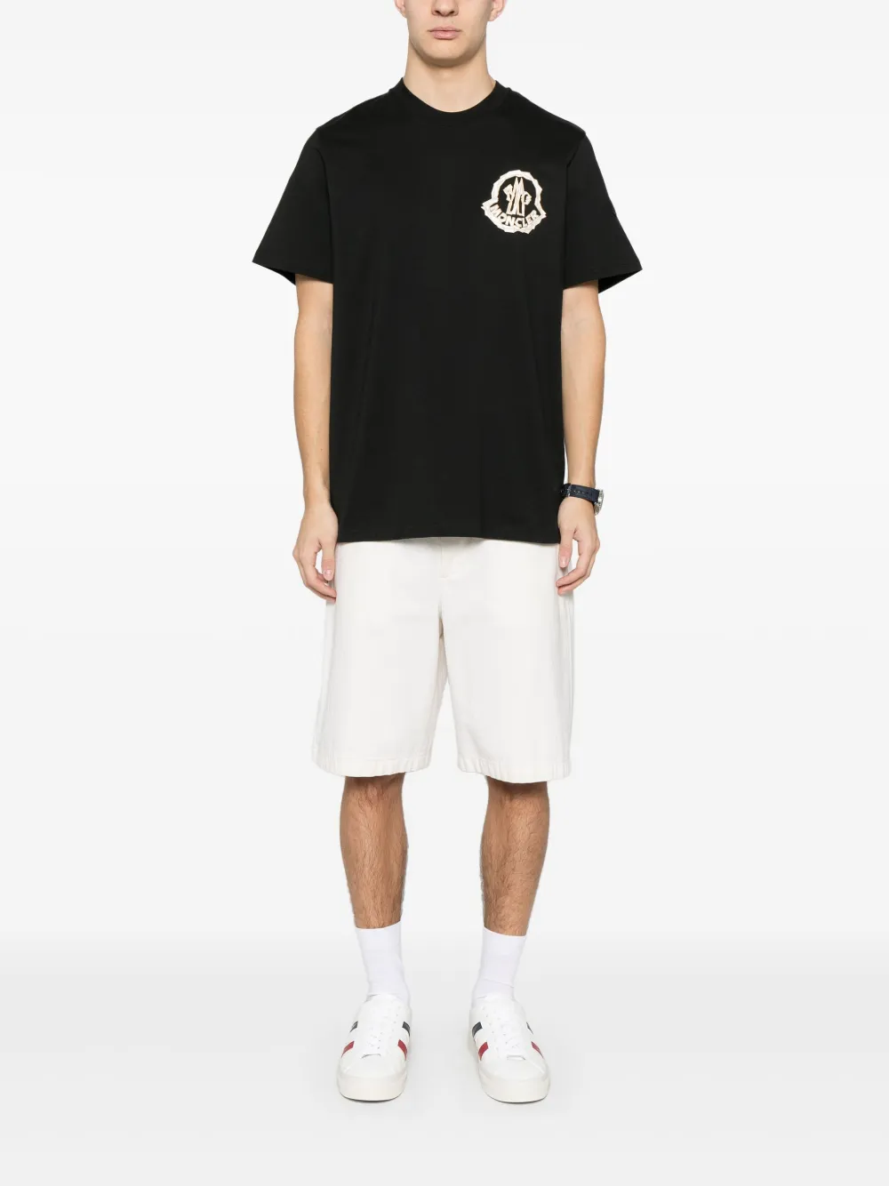 Moncler T-shirt met korte mouwen - Zwart