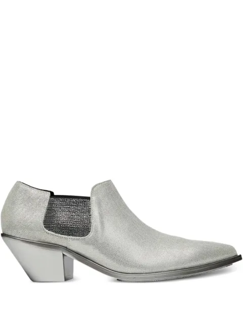 Junya Watanabe metallic-effect pointed-toe chelsea boots