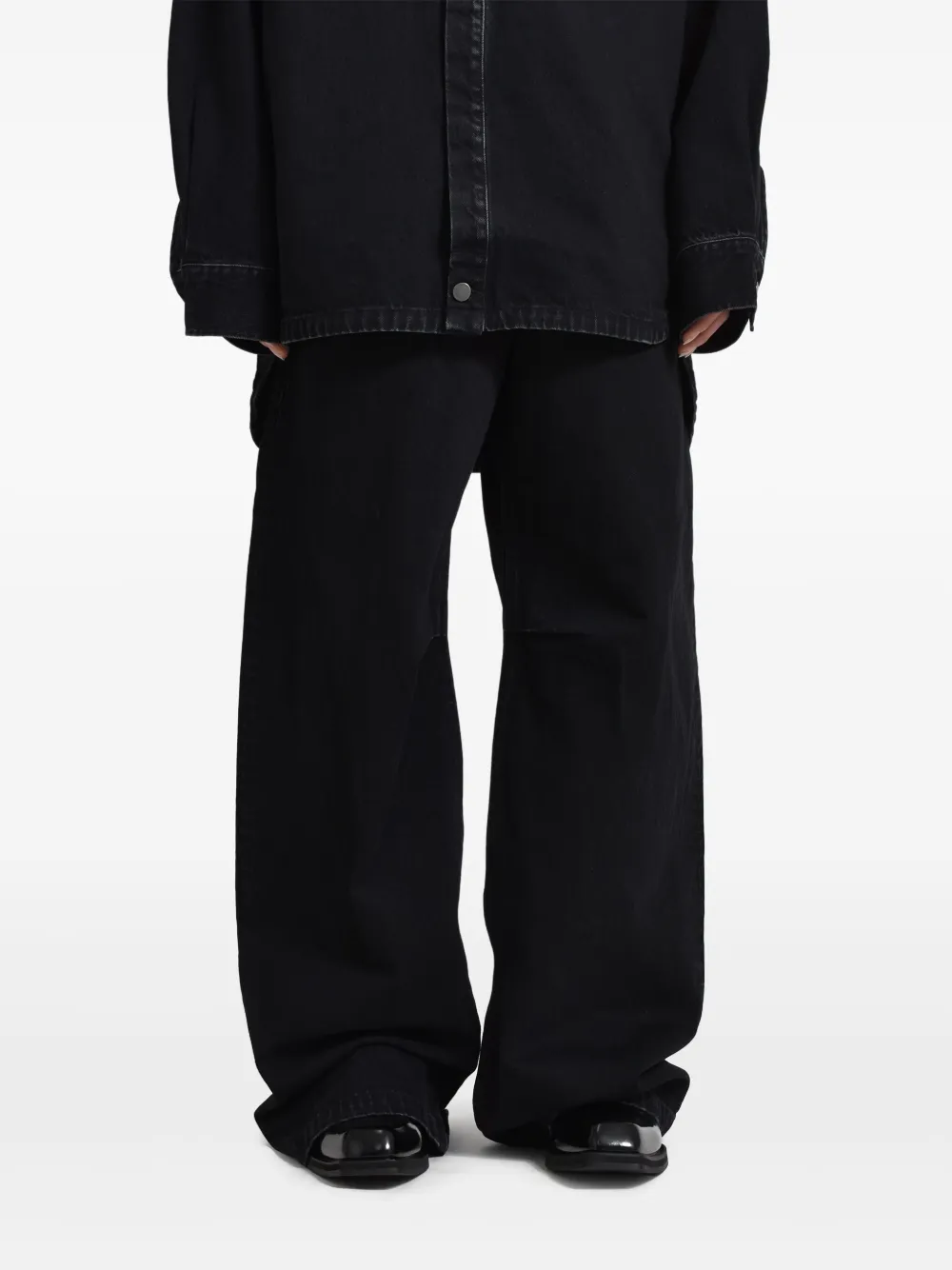 ENTIRE STUDIOS wide-leg jeans - Zwart