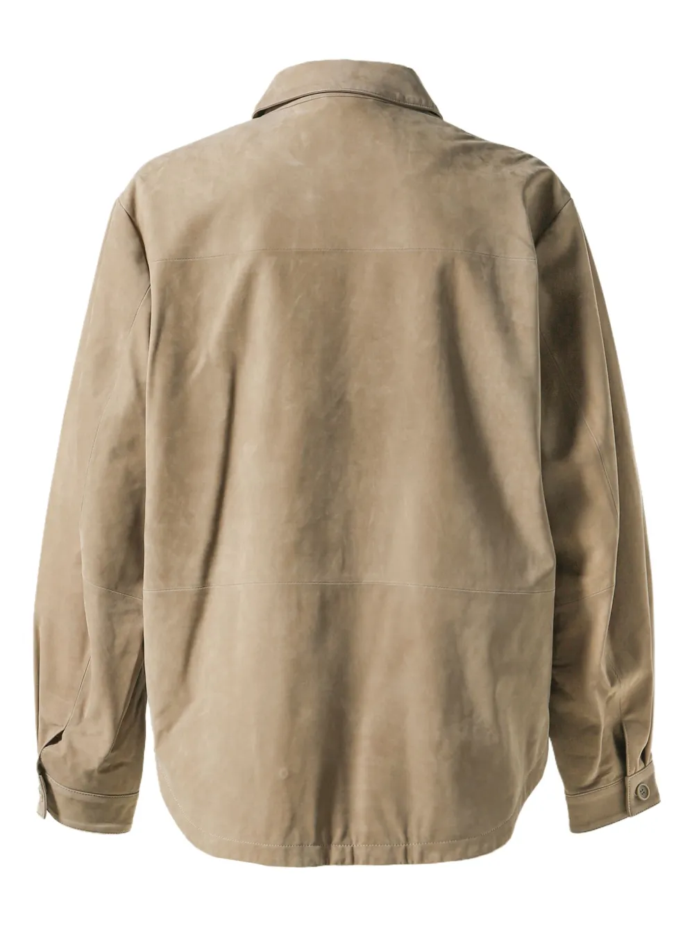 ENTIRE STUDIOS suede shirt - Bruin