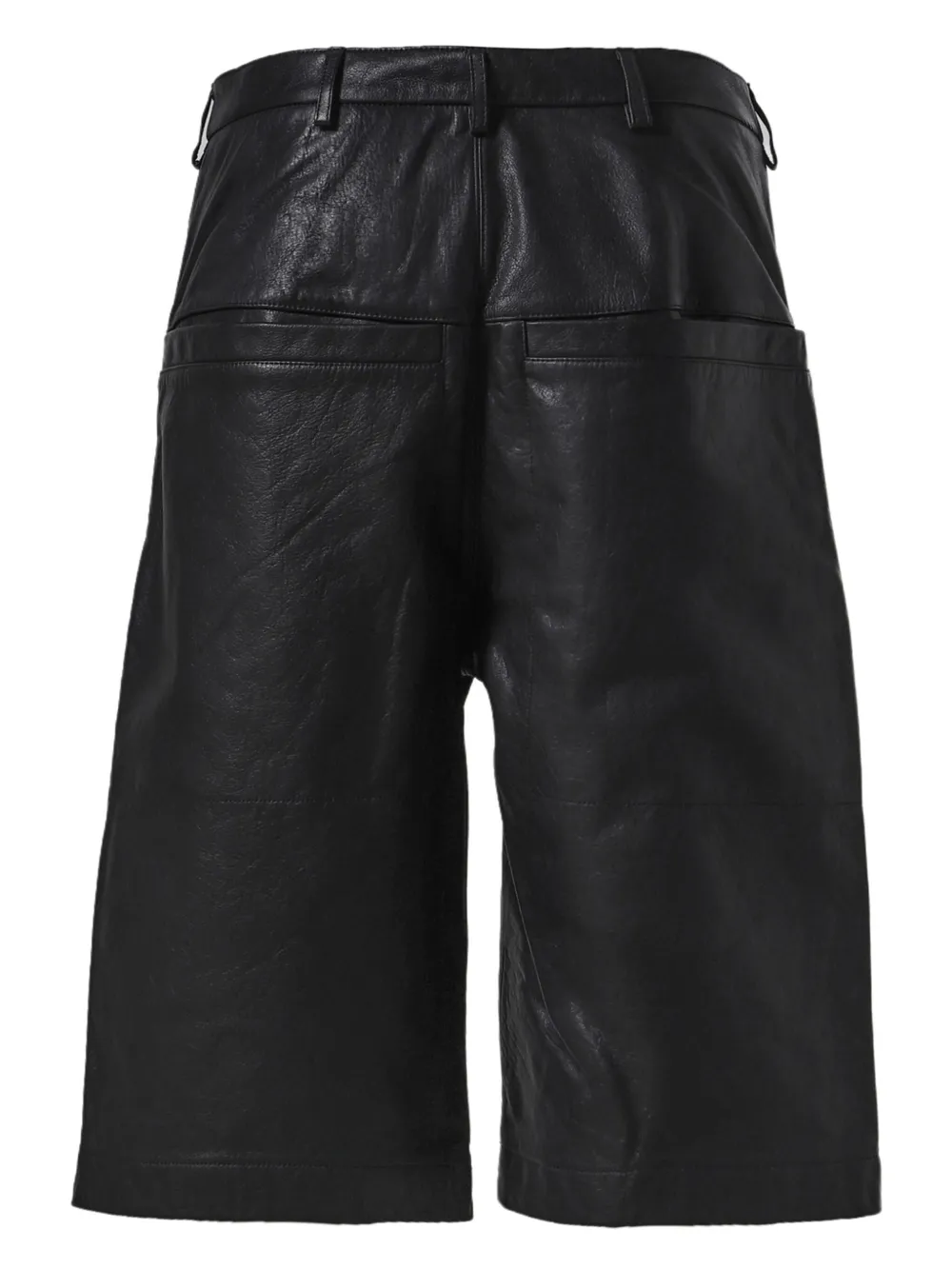 ENTIRE STUDIOS leather shorts - Zwart