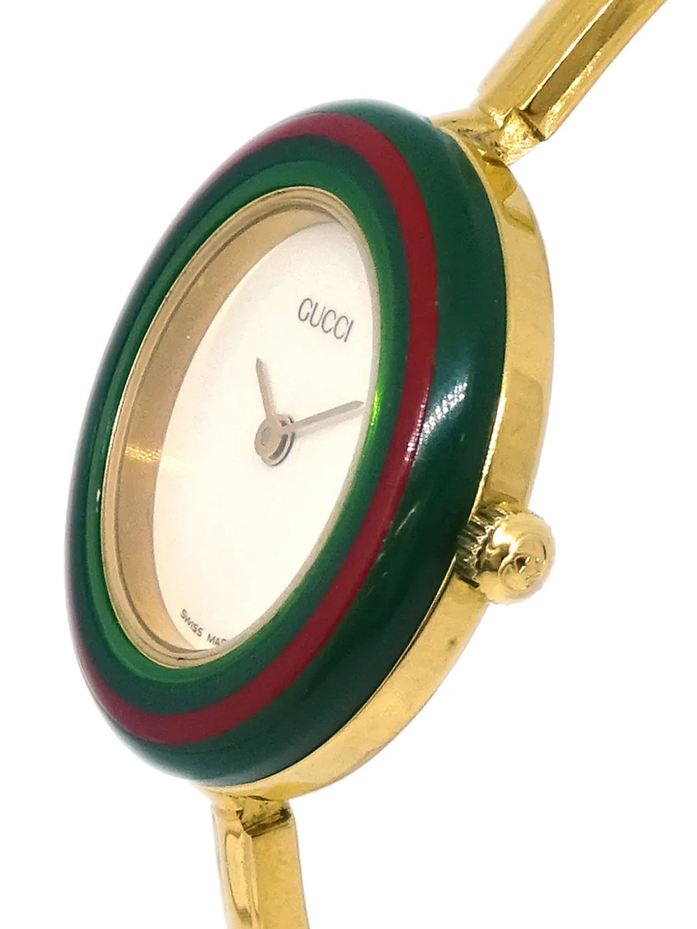 Gucci Pre-Owned 1990-2000s pre-owned Chameleon 25 mm horloge - Wit