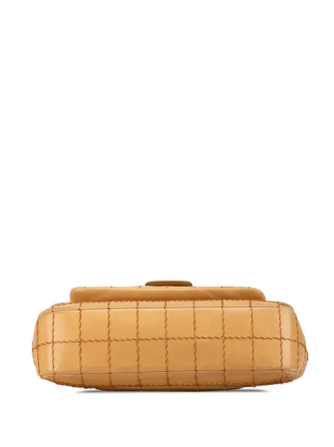 CHANEL Pre-Owned 2002-2003 Lambskin Wild Stitch Chocolate Bar Chain Flap shoulder bag MYQRPM4GQMCIC1ID - 3