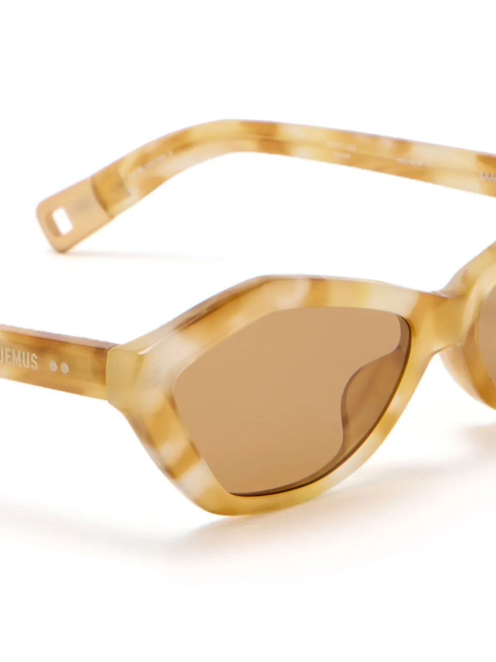 Jacquemus Bambino zonnebril Beige