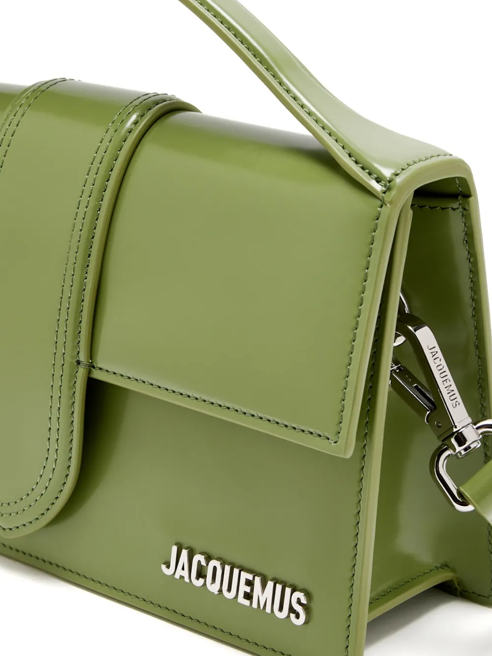 Jacquemus Le Grand Bambino suède shopper Groen