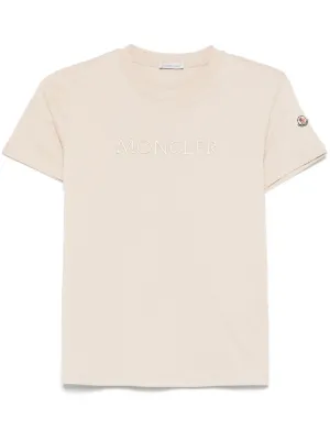 MONCLER Macrame Detail Sleeve T-Shirt L