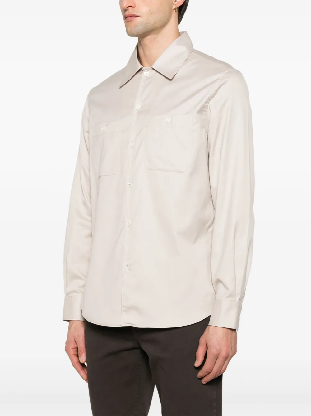 Brunello Cucinelli Katoenen overhemd Beige