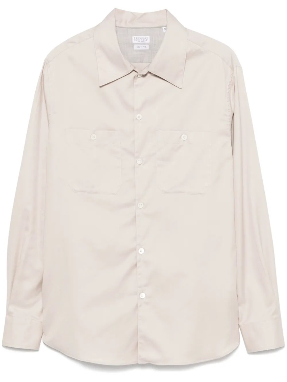 Brunello Cucinelli chemise en coton | tons neutres | Image 1