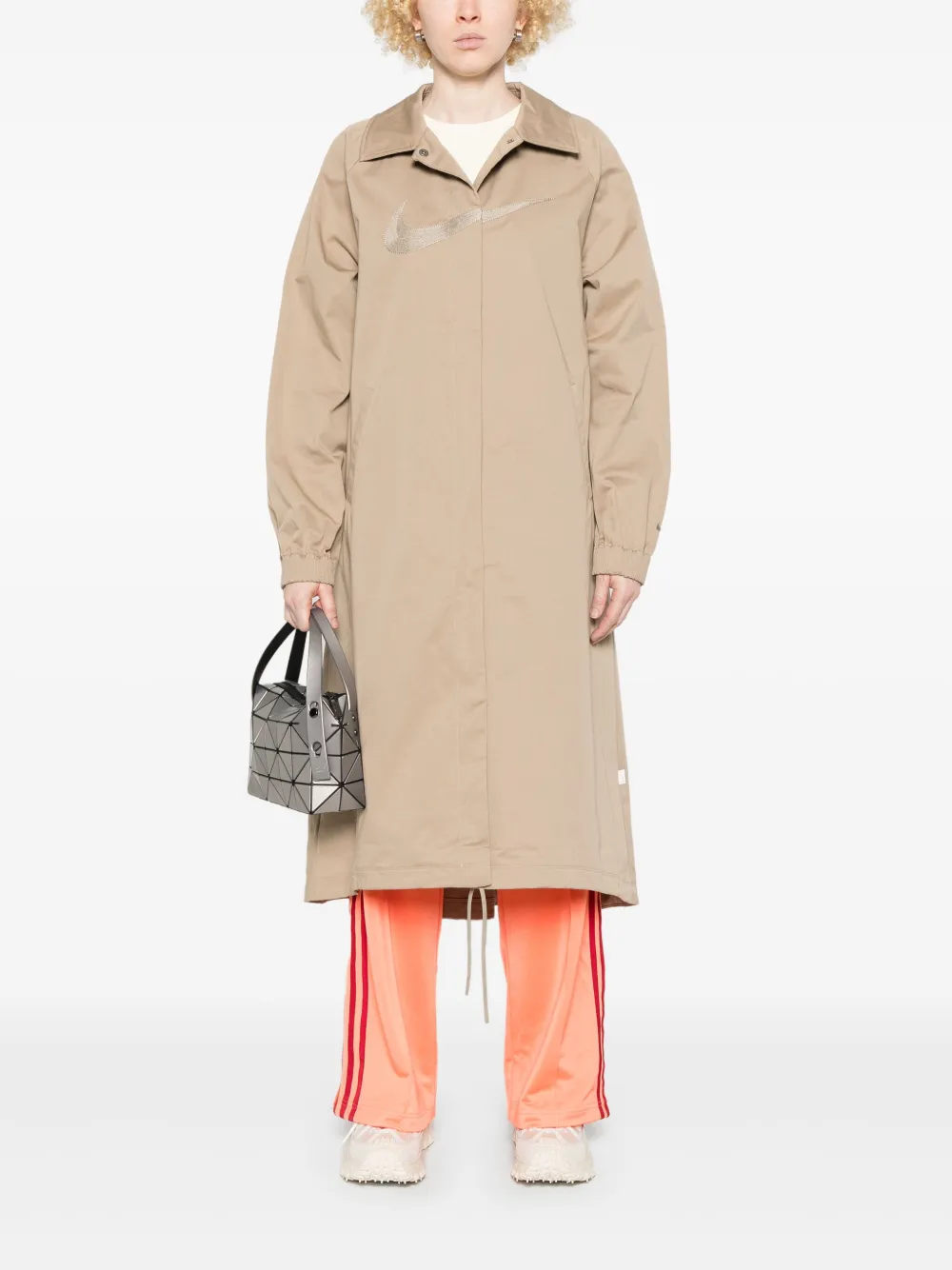 Nike loose-twill Trench Coat | Neutrals | FARFETCH