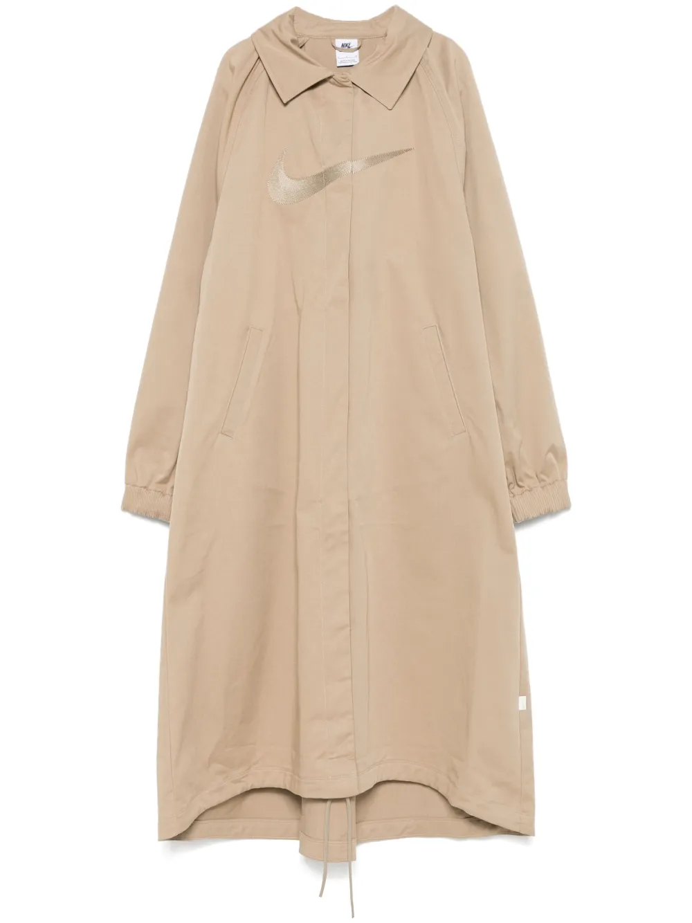 Nike loose-twill Trench Coat | Neutrals | FARFETCH