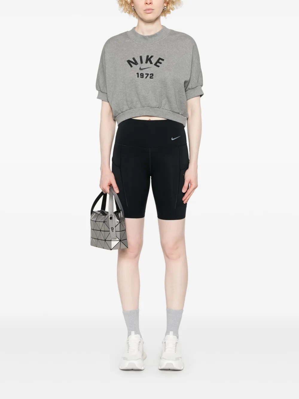 Nike Cropped top Grijs