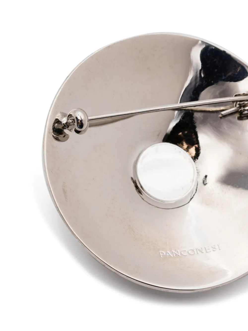 Panconesi Lamina Barbell broche - Zilver