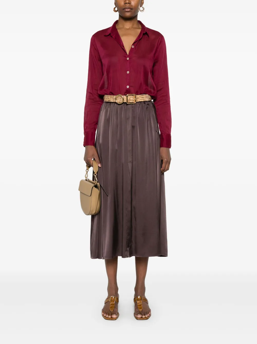 Forte Forte Button-up blouse - Rood