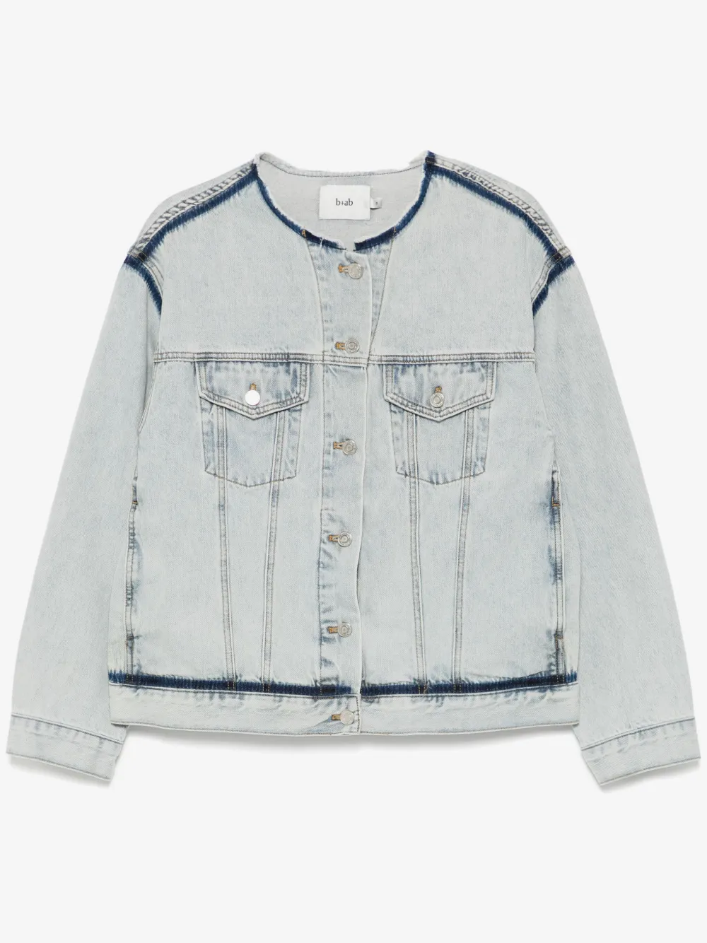 b+ab 牛仔夹克 | 蓝色 | Image 1