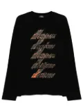 We11done logo printed t-shirt - Black