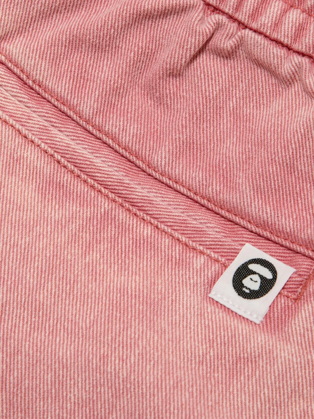 AAPE BY *A BATHING APE Shorts met geborduurd logo Roze