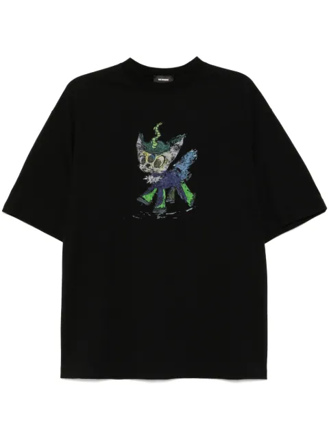 We11done Jeff monster drawing T-shirt