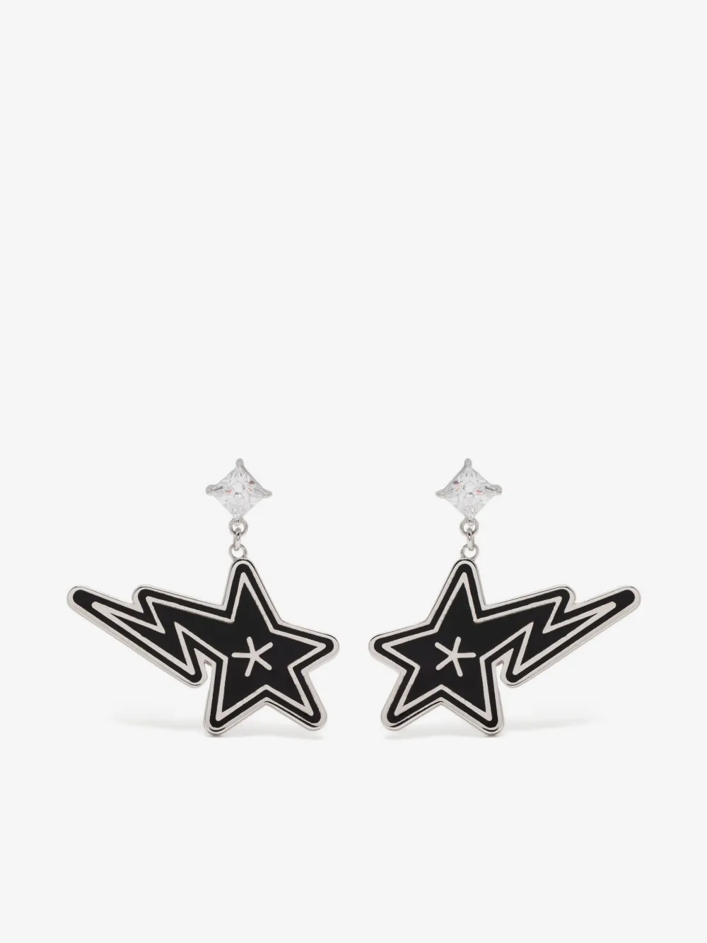A BATHING APE® Sta earrings | Silver | Image 1