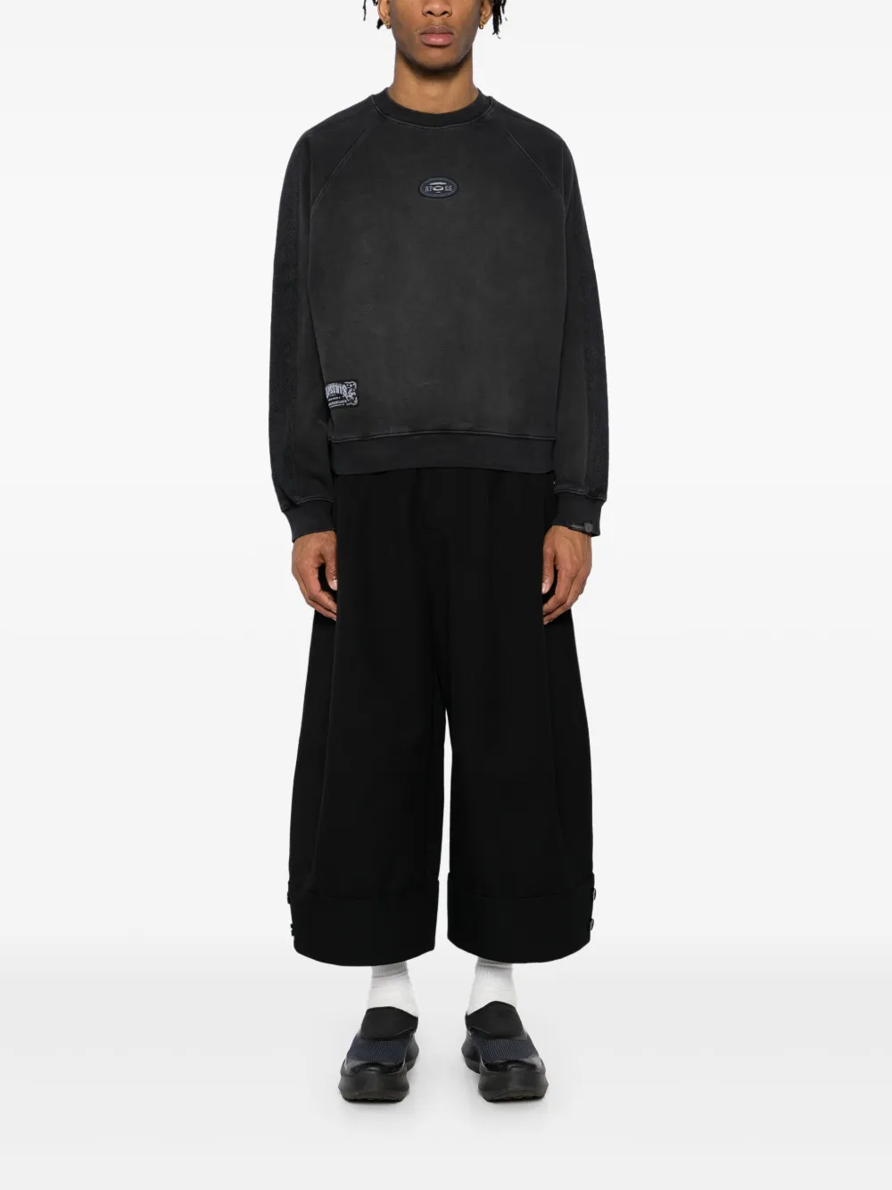 aapeby*abathingape AAPE BY *A BATHING APE Sweater met patches - Zwart