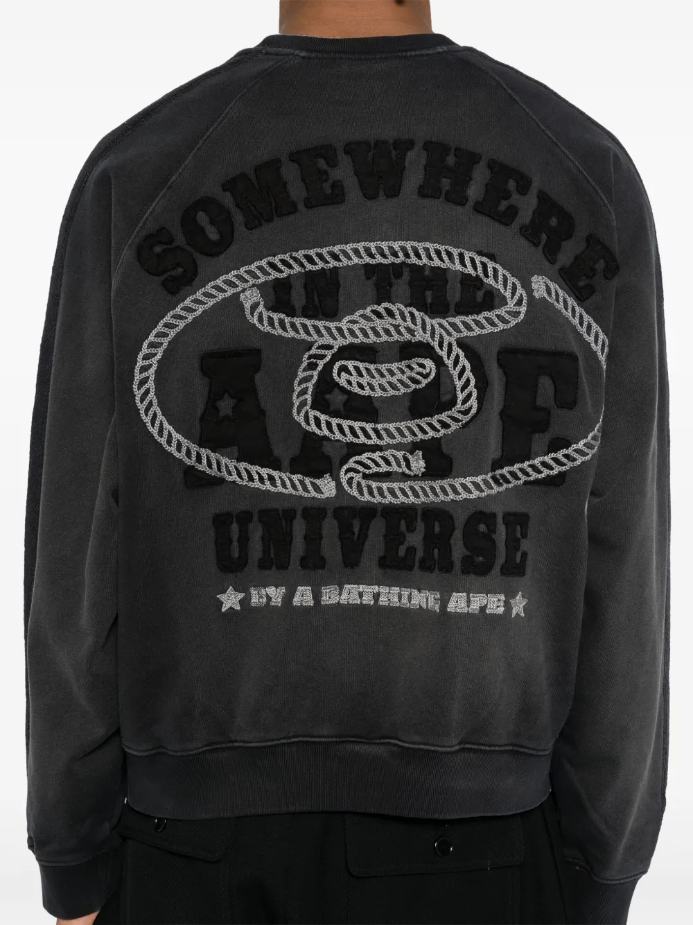AAPE BY *A BATHING APE Sweater met patches Zwart