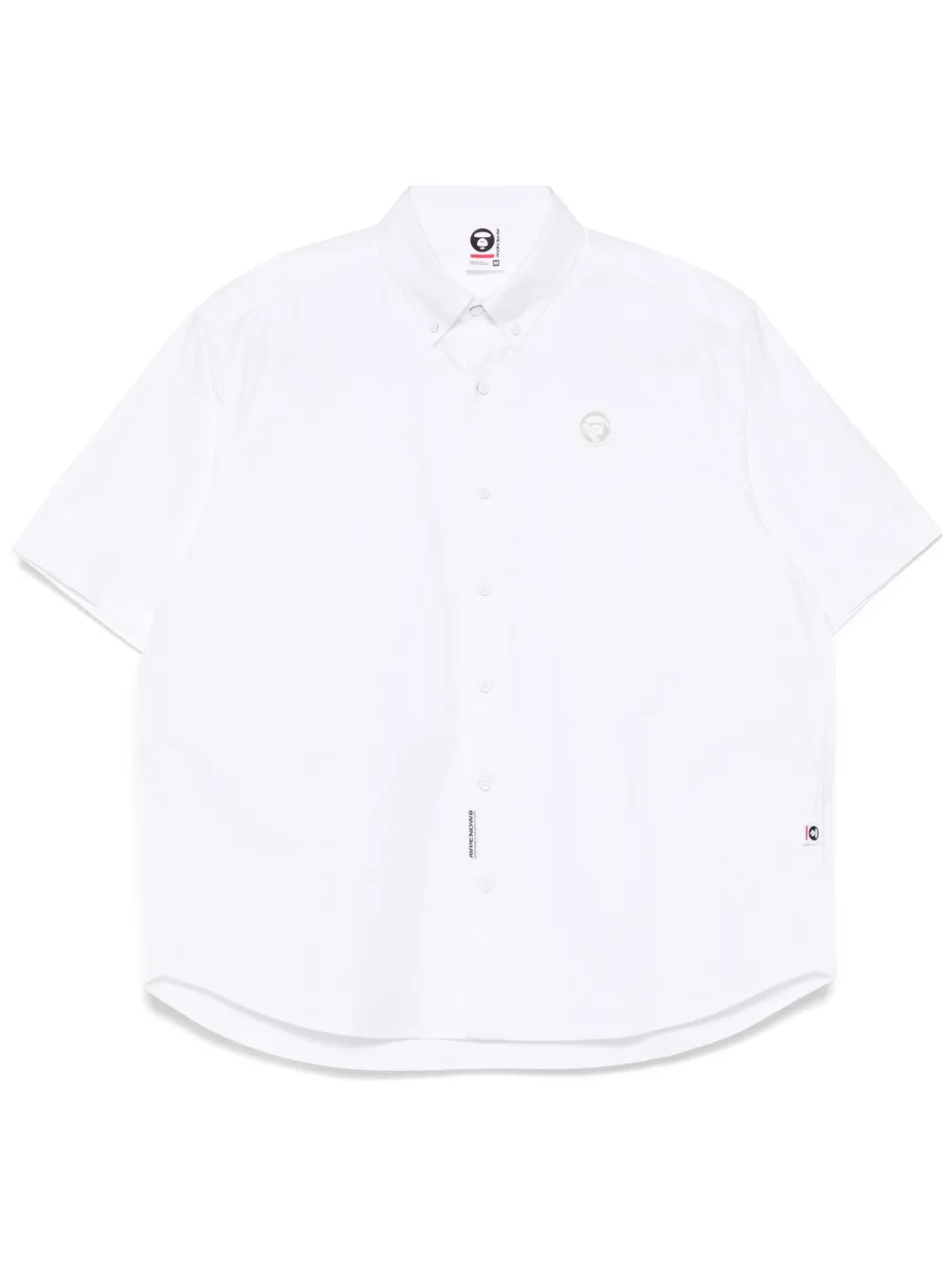 AAPE BY *A BATHING APE® 에이프나우 문페이스 로고 셔츠 | 화이트 | Image 1