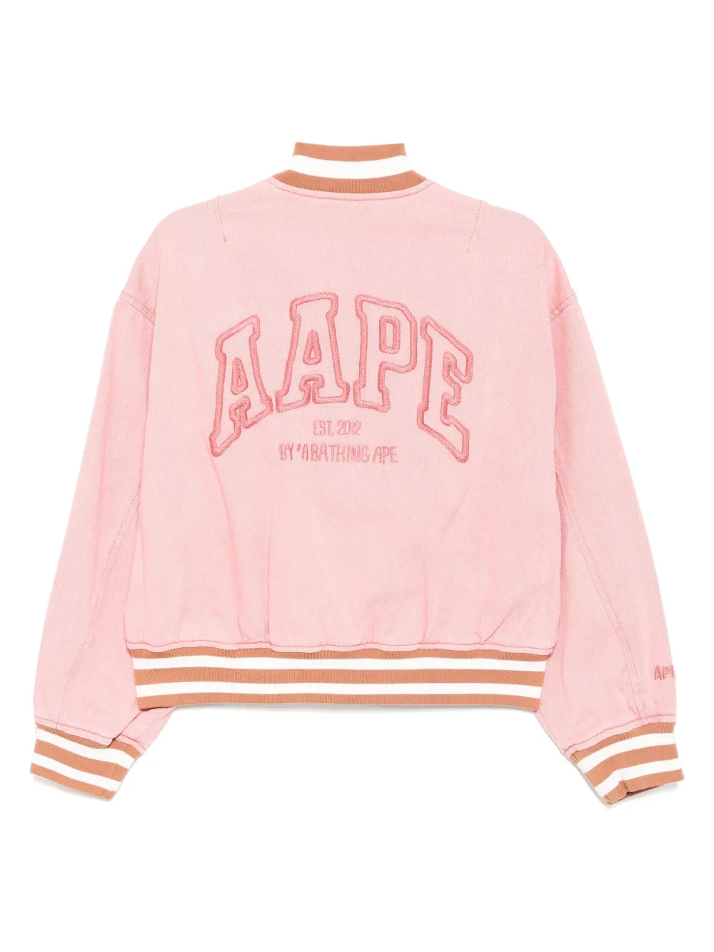 AAPE BY *A BATHING APE® جاكيت فارسيتي 'مونفيس' بشعار الماركة | جاكيتات جينز | Image 2