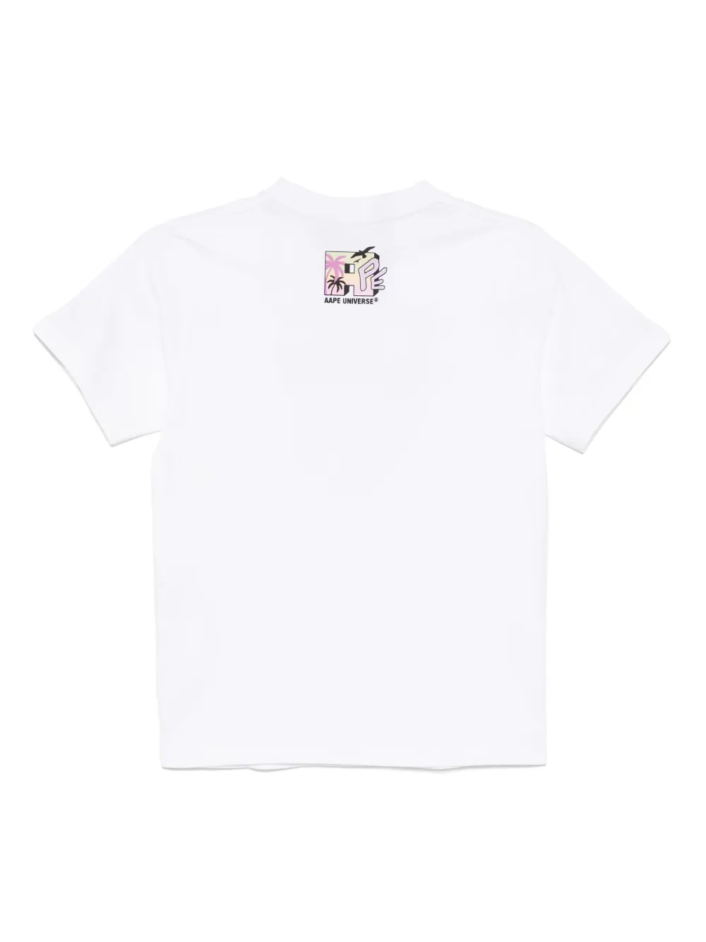 AAPE BY *A BATHING APE T-shirt met logoprint Wit