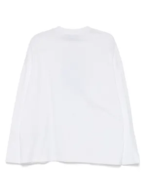 【関税込み】We11done ホワイト Monster 長袖Tシャツ We11doneのホワイト Monster 長袖Tシャツがセール中