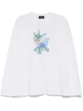 We11done monster drawing T-shirt - White