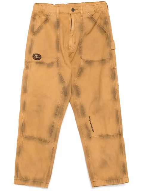 AAPE BY *A BATHING APE® moonface-logo washed jeans